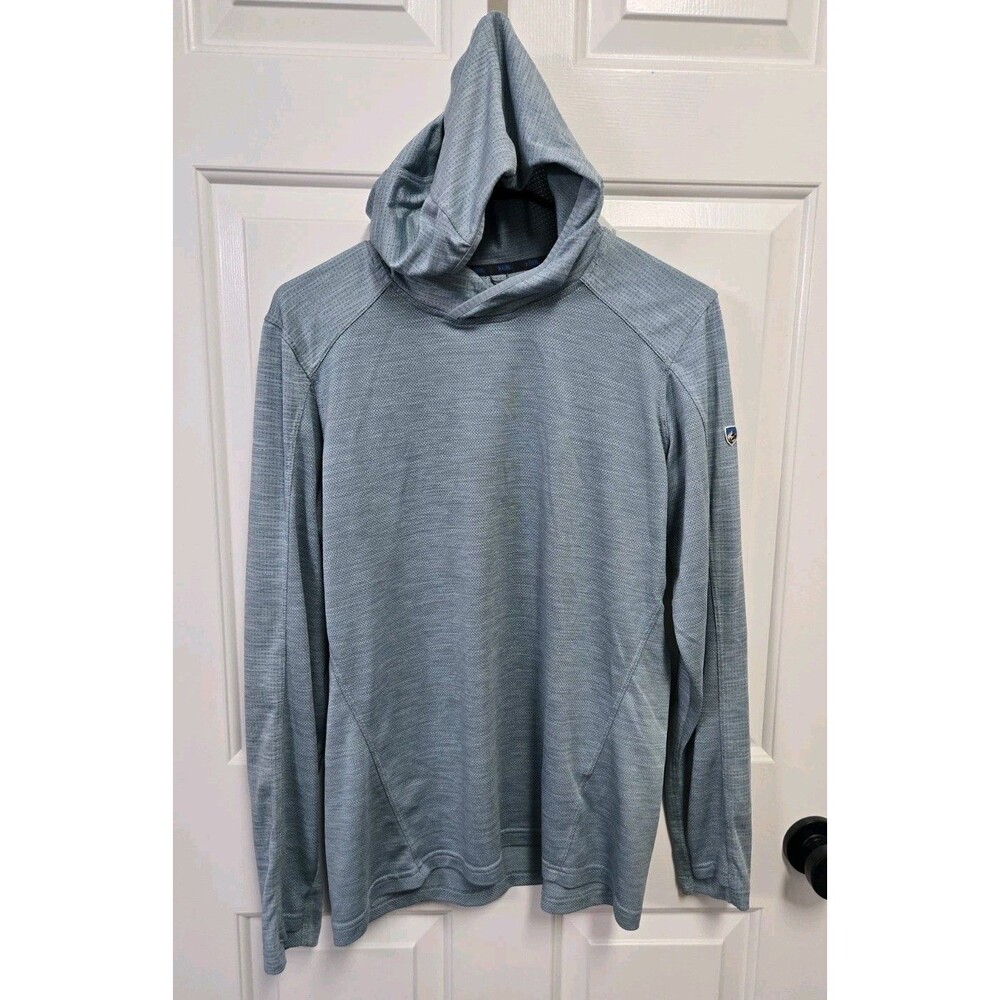 KÜHL Engineered Men's Sun Hoodie Size Medium Blue Pullover Lightweight